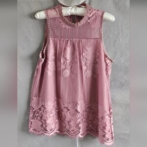Beautiful Elegant Guava Pink Blouse Size 8